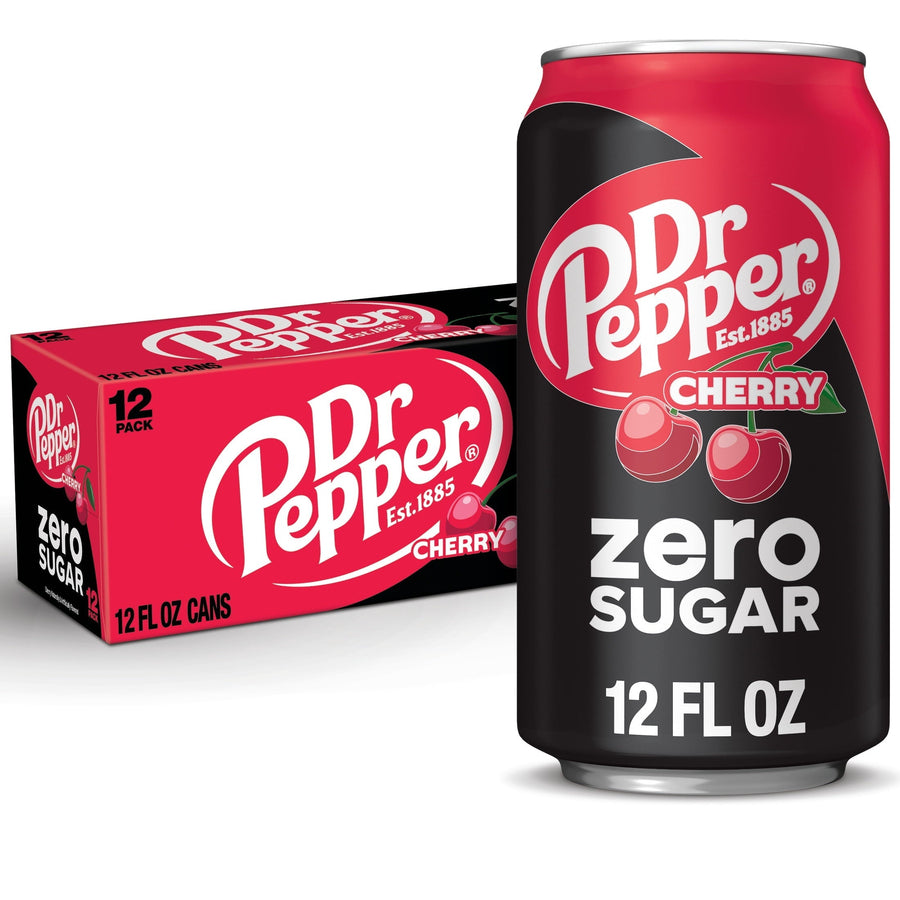 Dr Pepper Cherry Zero Sugar Soda F9